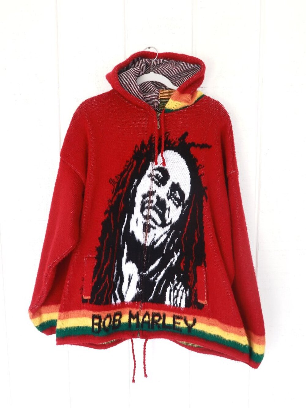 Tejidos Ruminahui Bob Marley Zip Up Hooded Sweater | XL